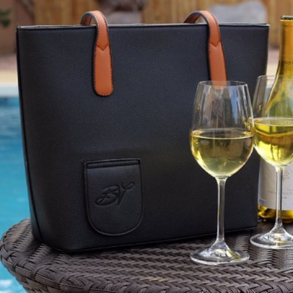 PortoVino Wine‎ Fashionable Purse With Hidden, Insulated Compartment For Wine - Picture 3 of 16